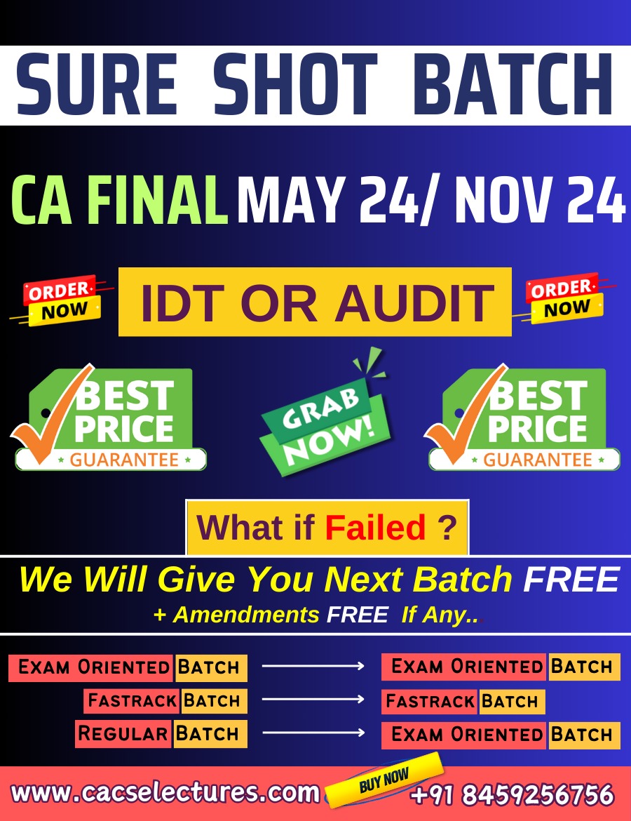 Sure Shot Batch: IDT &  Audit